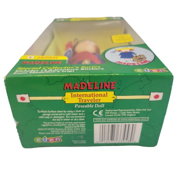 Madeline By Eden Japan International Traveler 8" Doll 2000 NIB Posable Vintage - Picture 6 of 6